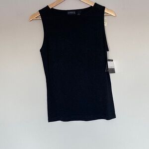 Liz Claiborne Black Sleeveless Top
